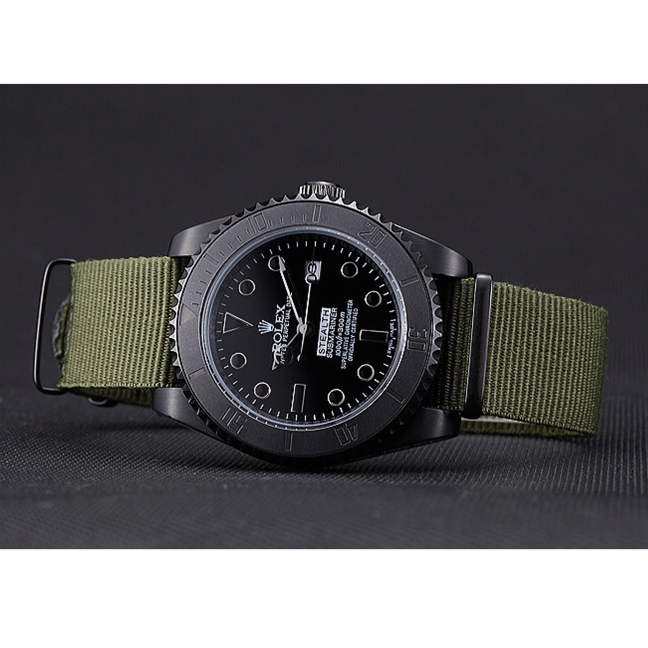 Rolex copies cheap Rolex Stealth Submariner Olive 621995 0721